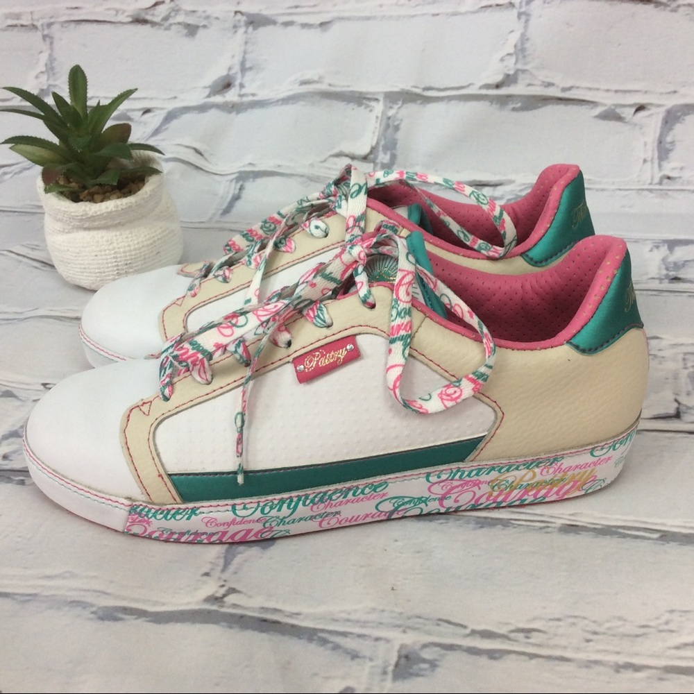 Pastry Fashion Leather Sneakers, Size 7